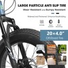 YONWAY 20 Inch Fat Tire Bike, 7 Speed Mountain Fat Tire Bike, Dual Disc Brakes, Carbon Steel Frame Front Suspension Mountain Buggy  for Kids - 4 of 4
