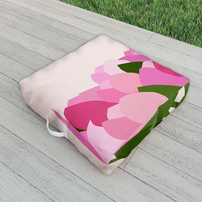 Daily Regina Designs Fresh Tulips Abstract Floral Outdoor Floor Cushion - Deny Designs, 2 of 3