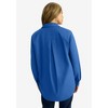 Jessica London Women's Plus Size Stretch Cotton Oversized Shirt - 3 of 4