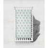 Bacati - Boys Noah Muslin Mint Navy 10 pc Crib Bedding Set with 4 Swaddling Blankets - 3 of 4