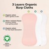 KeaBabies 5pk Urban Baby Burp Cloths, Organic Burping Cloth for Babies, Burp Rags for Baby Girls, Boys - 4 of 4