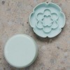 Dexypaws: Flower Elevated Slow Feeder - Sage Green - Silicone Cat Dish - 3 of 4