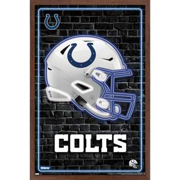 Trends International NFL Indianapolis Colts - Neon Helmet 23 Framed Wall Poster Prints