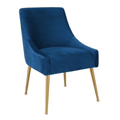 TOV Furniture Beatrix Pleated Velvet Upholstered Dining Chair