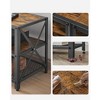 VASAGLE TV Stand Industrial Entertainment Center, Modern TV Console with Open Storage Shelves - 4 of 4