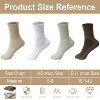 FURNIinspire 4 Pairs Pilates Stockings Toes Home Pilates Socks for Women Non Slip Grippers Yoga Crew Socks Barre, Multicolored, 11.7"*0.39"*0.39" - 3 of 4