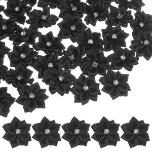 Unique Bargains Artificial Satin Rhinestone Mini Fabric Ribbons 1.2 Inch 150 Pcs - 1 of 4