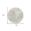 Beige Tan And Taupe Abstract Washable Indoor Outdoor Area Rug - 3 of 4