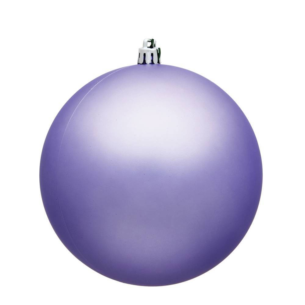 Vickerman 2.4"/24ct Matte Ball Ornament UV Coated Lavender: Shatterproof, Holiday Tree Decor, Indoor/Outdoor Use