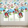 Big Dot of Happiness Farm Animals - Barnyard Baby Shower or Birthday Party Hanging Decor - Party Decoration Swirls - Set of 40 - 3 of 4