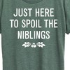 Women's - Instant Message - Just Here To Spoil The Niblings Christmas Short Sleeve Graphic T-Shirt - 2 of 4