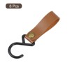 Unique Bargains PU Leather Strap Camping Outdoor S-shaped Hooks and Hangers 8 Pcs - 3 of 4