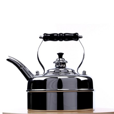Newey & Bloomer Kensington No. 3 Tea Kettle, 1.9 Qt. - Solid Copper with Beechwood Handle Kitchen Essentials, Vintage Inspired Boiler