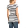 Womens Maternity Tops V Neck Cross Front Short Sleeve Nursing Top - 3 of 3