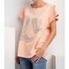 Women's Boots Print Graphic Tee Cotton Jersey - Easel - 3 of 3