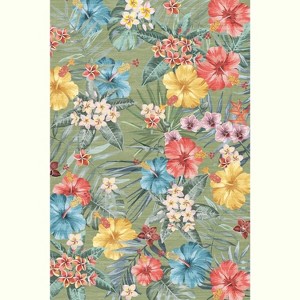 Fulvari Bedroom Rug Washable Area Rug Non Slip Low Pile Boho Floral Carpet for Bedroom - 1 of 3