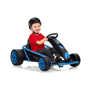 24V Go Kart for Kids 8-13, 8.1MPH High Speed with Dual 300W Motors for Drifting,9Ah Battery, 155lbs Max Load, with Music - 1 of 4