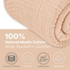 Muslin Cotton Blanket for Adults, Extra Large By Comfy Cubs - 3 of 4