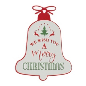 Merry Christmas Bell Sign Iron 9.75 Inch Wall Decor by Melrose - 1 of 3