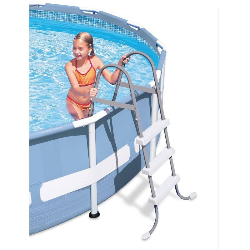 Intex Above-Ground Pool Ladder w/ Intex 10 x 2.5-Foot Pool Set with Filter Pump, 3 of 7