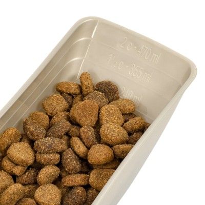 Translucent Plastic Airtight Pet Food Storage Combo with Scoop