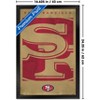 Trends International NFL San Francisco 49ers - Logo 25 Framed Wall Poster Prints - 3 of 4
