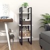 vidaXL 3-Tier Book Cabinet White 15.7"x11.8"x41.3" Chipboard - 2 of 4