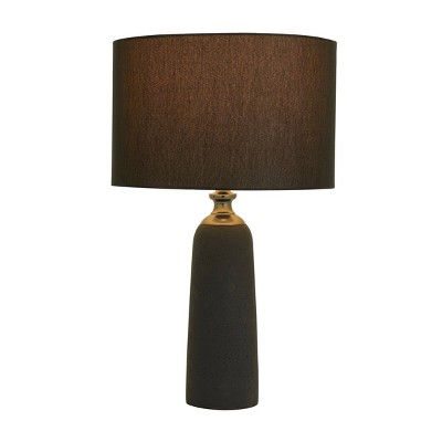 23" x 14" Modern Cement Table Lamp Brown - Olivia & May