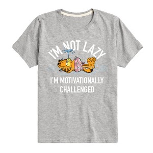 Boys' - Garfield - Not Lazy Short Sleeve Graphic T-Shirt - 1 of 4