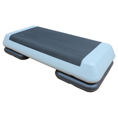 BestParts 550LB Adjustable Aerobic Stepper w/2 Risers - High-Density ABS, Gray