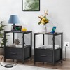 VECELO Nightstand with USB Ports and Outlets, Bedside Tables  with Storage & Drawers for Bedroom, Living Room - 4 of 4