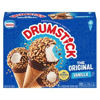 Nestle Drumstick Vanilla Ice Cream Cone - 8ct