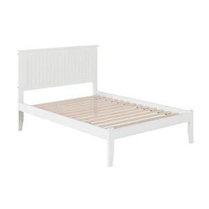 Chic Platform Bed - Solid Hardwood Design - Open Footboard - Sturdy Wood Frame - Spacious Bedroom Furniture - 1 of 4