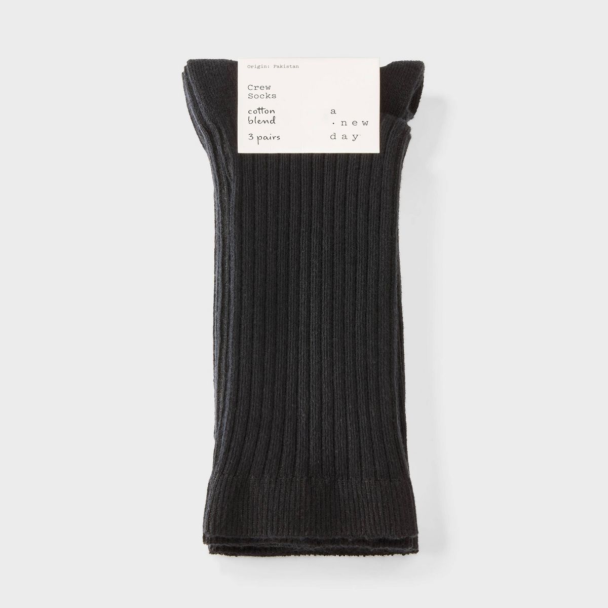 Women's 3pk Trouser Crew Socks - A New Day™ - thumbnail 6