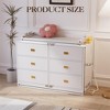 6-Drawer Baby Changing Dresser w/ Power Outlets, Nursery Dresser w/ Removable Changing Top&Pad, MDF Wood Baby Organizer - 3 of 4