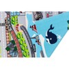Home Mart Goods Educational World Map Animals / City Roads Reversible Fun Kids Area Rug - 31"x58" - 3 of 4