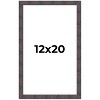 PosterPalooza | Slim Profile Brown Picture Frame - UV Acrylic, Foam Board Backing, Hanging Hardware - 2 of 4