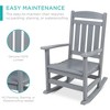 Best Choice Products All-Weather Rocking Chair, Indoor Outdoor HDPE Porch Rocker w/ 300lb Weight Capacity - image 3 of 4