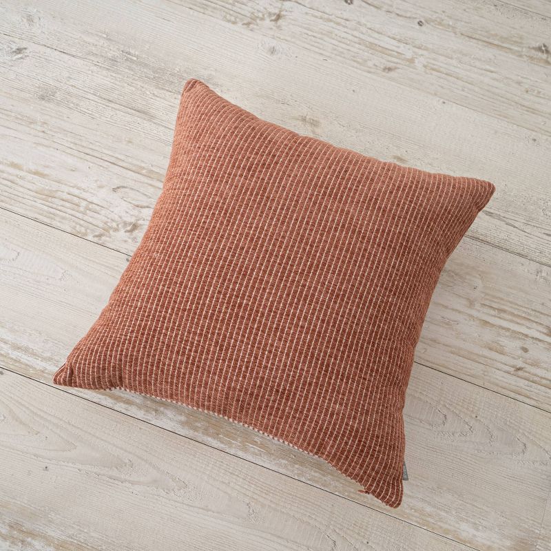 18"x18" Nea Striped Chenille Woven Square Throw Pillow - freshmint, 5 of 12
