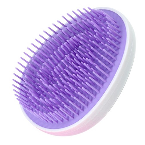 Unique Bargains Egg Shape Portable Hair Brush 3.50 X 2.68 X 1.89 1 Pc  Gradient Purple : Target