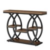 MAYEERTY 39" Console Table, 4-Tier Sofa Table Entryway Table with Storage Shelves - 4 of 4