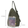 Bag for Women Crossbody Backpack Shoulder Chest Bag Daypack Small Green Travel Canvas Casual Hiking Outdoor - 4 of 4