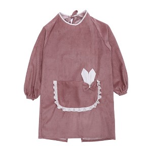 Unique Bargains Corduroy Kitchen Apron with Pockets 1 Pc - 1 of 4