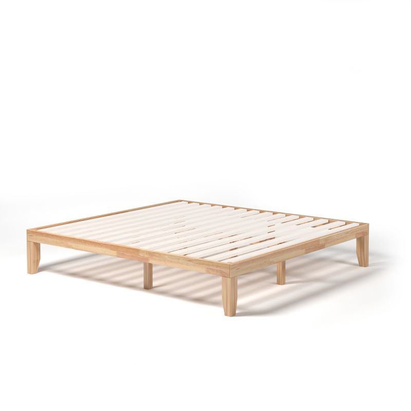Costway King Size 14'' Wooden Bed Frame Mattress Platform Wood Slats Support EspressoNatural, 5 of 13