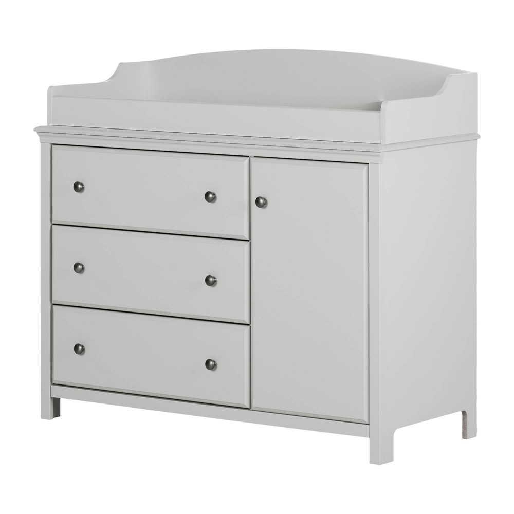 Photos - Changing Table Cotton Candy  with Station - Soft Gray - South Shore