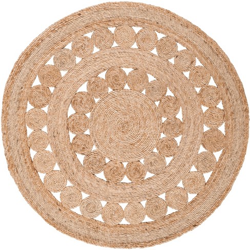 Natural Fiber Nfb250 Hand Woven Area Rug - Natural - 4' Round ...