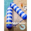 Joyfy Hammock Pool Floats Adult, 2 Packs 4-in-1 Versatile Beach Lake Inflatable Floats Lounger, Poolside Relaxation PVC Water Hammock - 3 of 4