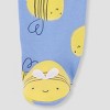 Carter's Just One You®️ Baby Girls' Lemon Bee Footed Pajama - Yellow/Blue - image 4 of 4