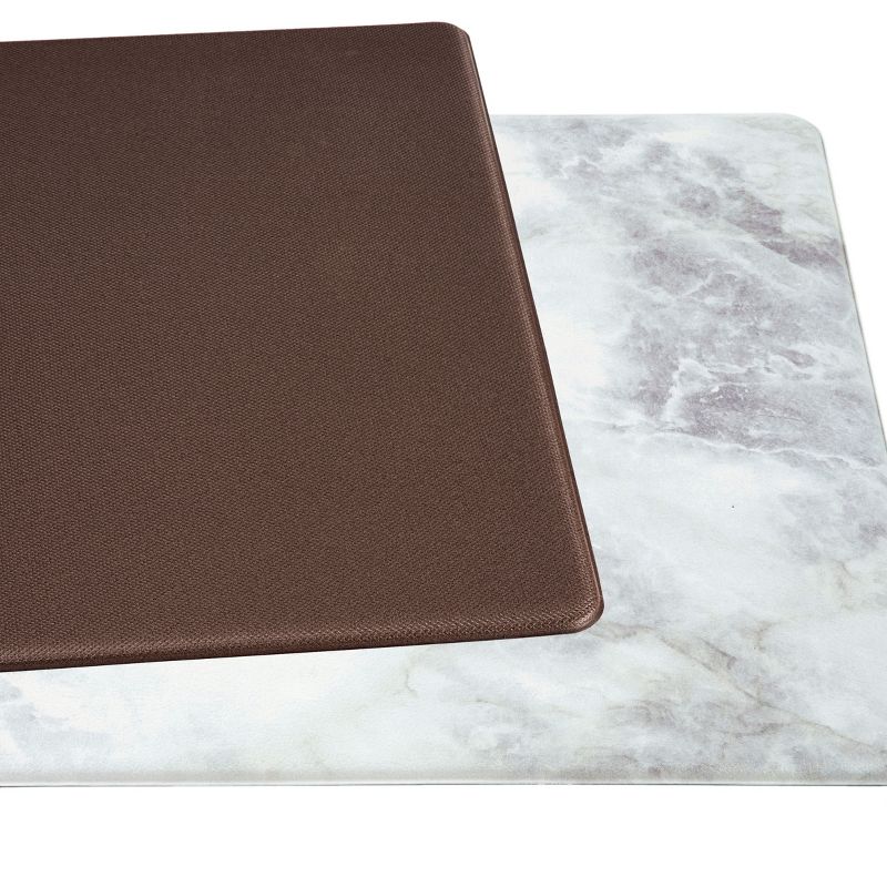 World Rug Gallery Kitchen Marble Pattern Anti Fatigue Standing Mat, 4 of 11