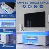 Sapphtopaz Modern TV Stand for TVs with 2-Tier Shelf Entertainment Center with Large Side Cabinet TV Stands for Living Room - 4 of 4